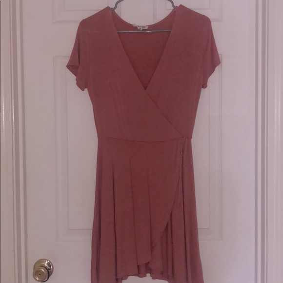Rolla Coster blush pink faux wrap dress - Picture 1 of 3